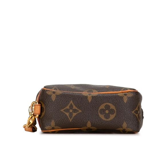 Pre Loved Louis Vuitton Pochette Accessoires Monogram Canvas Wallet Women Brown - Picture 4 of 8